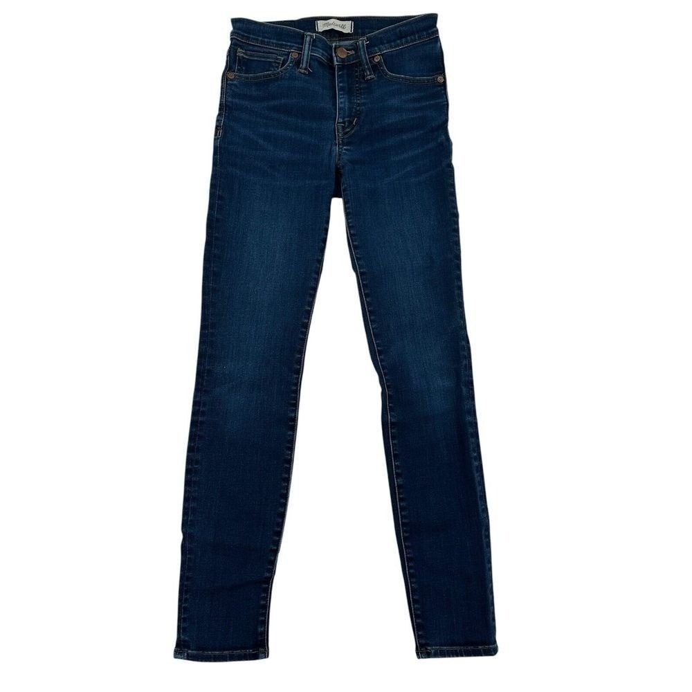 Madewell 9" High Rise Cigarette Skinny Preppy Designer Jeans Dark Wash Women 24